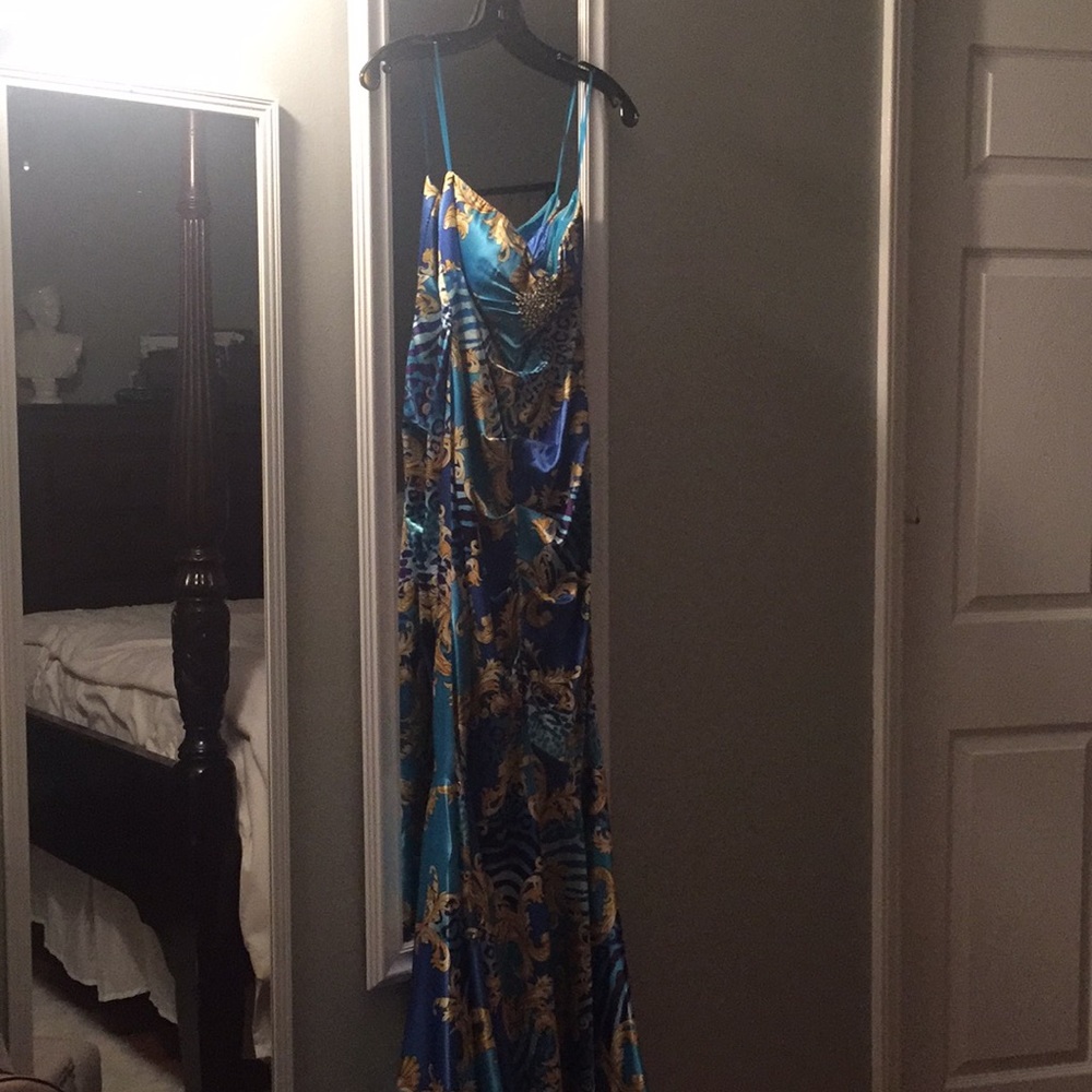 Mermaid Blue prom dress